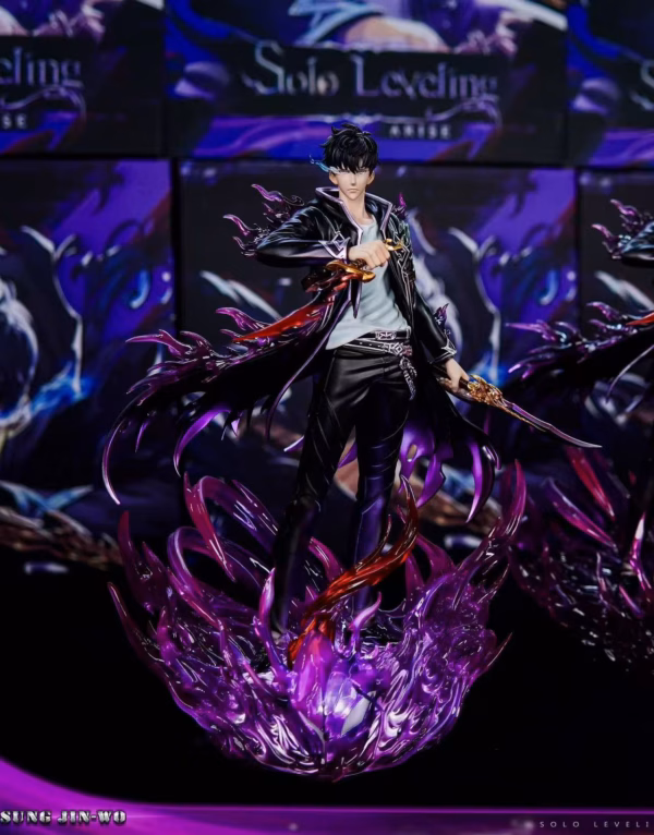 Solo Leveling NOC Studio Sung Jing Woo Resin Statue 2 1