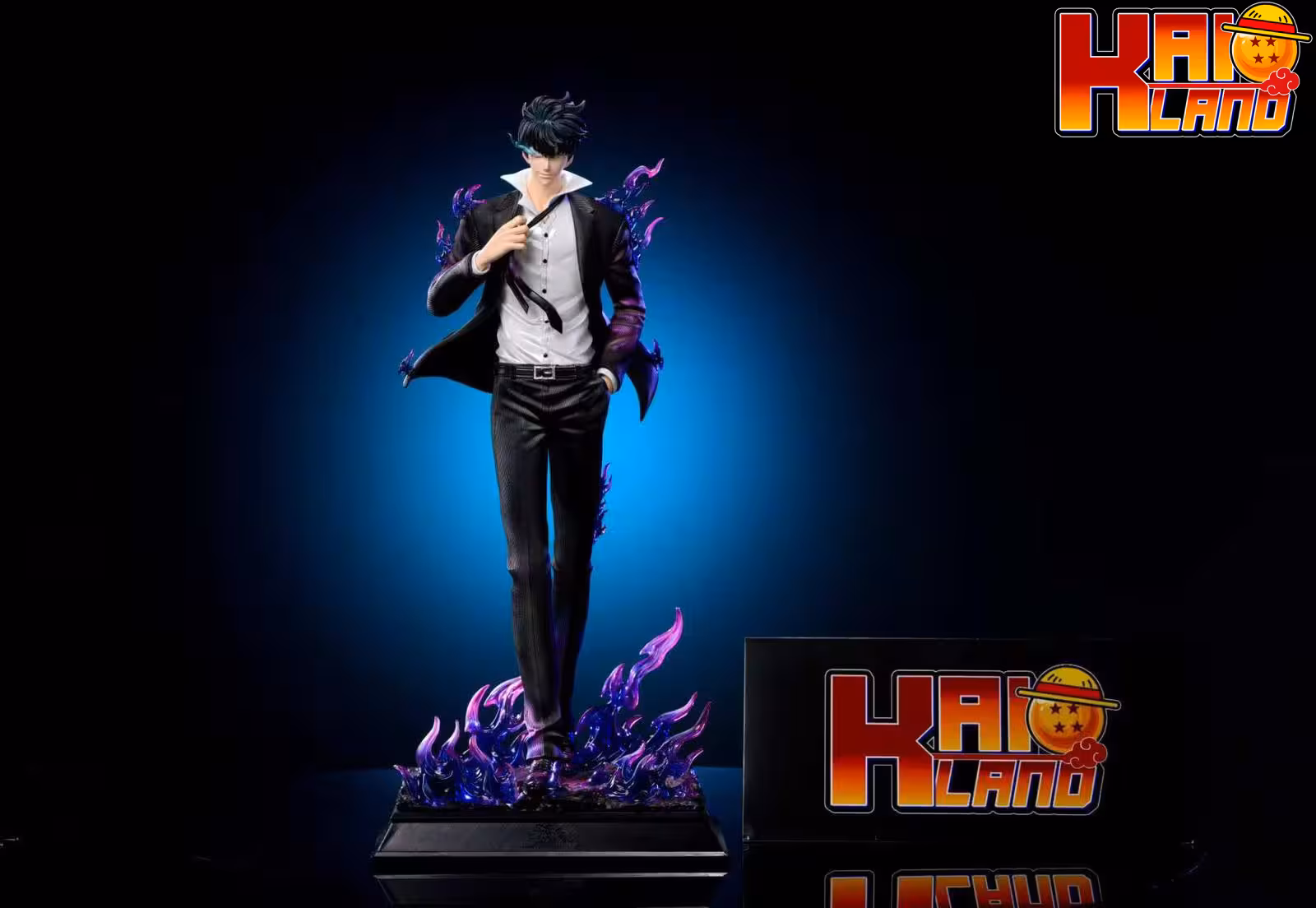 Solo Leveling Noc Studio Shadow Monarch Sung Jin Woo in Suit Resin Statue