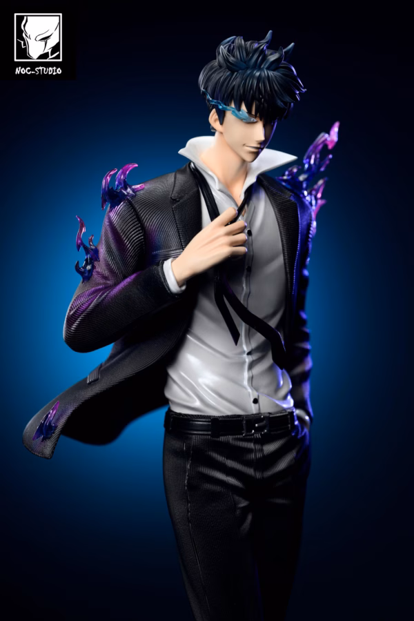 Solo Leveling Noc Studio Shadow Monarch Sung Jin Woo in Suit Resin Statue 5