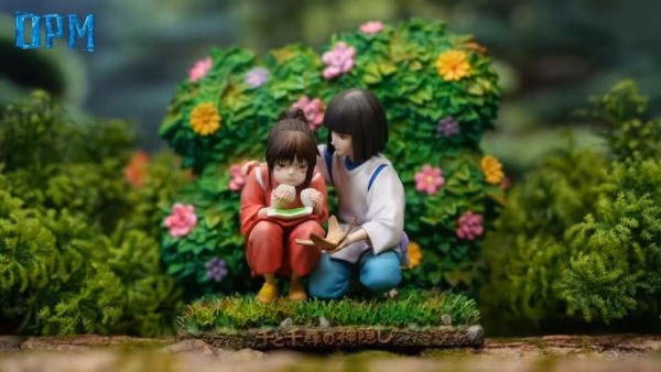 Spirited Away OPM Studio Chihiro Ogino x Haku Resin Statue 2
