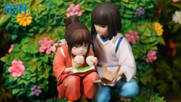 Spirited Away OPM Studio Chihiro Ogino x Haku Resin Statue 4