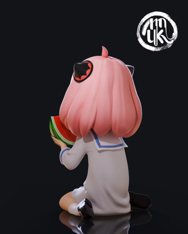 Spy x Family MoKu Studio Anya eating Watermelon Resin Statue 3