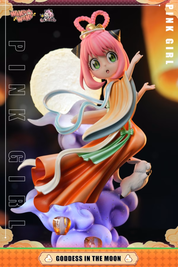 Spy x Family WakuWaku Studio Anya Cosplaying as Chang e Resin Statue 2