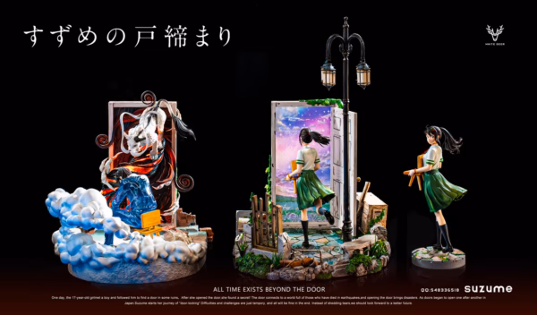 Suzume No Tojimari White Deer Studio Suzume Resin Statue 2
