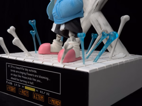 Undertale Game Player Studio SANS GB Gun Resin Statue 3