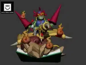YuGiOh Divine Officer Studio Gaia the Dragon Champion Resin Statue