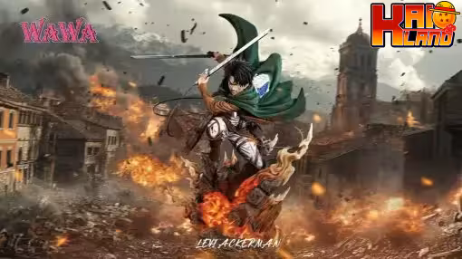 Attack On Titan Wawa Studio Levi Ackerman Resin Statue