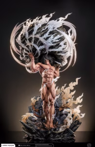 Attack on Titan Hertz Studio Eren Titan Lifting a Rock Resin Statue