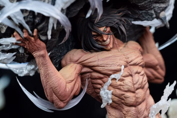 Attack on Titan Hertz Studio Eren Titan Lifting a Rock Resin Statue 2 2