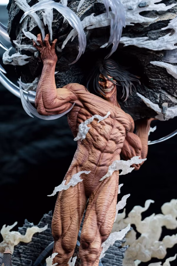 Attack on Titan Hertz Studio Eren Titan Lifting a Rock Resin Statue 3 2