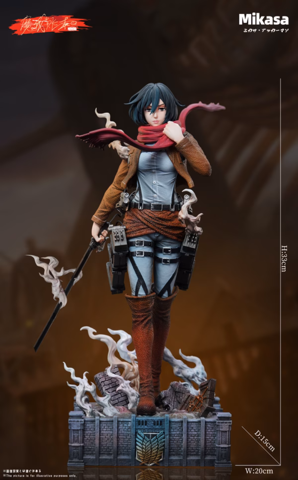 Attack on Titan MWZB Studio Mikasa Ackerman Resin Statue 1