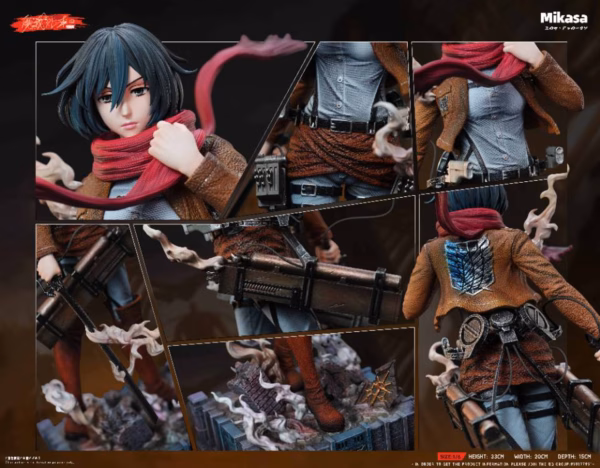 Attack on Titan MWZB Studio Mikasa Ackerman Resin Statue 4