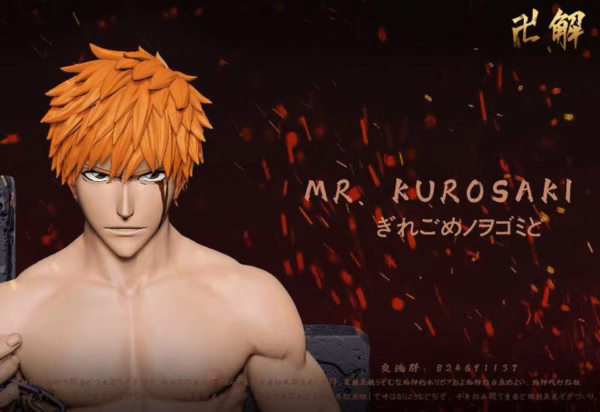 Bleach JIE Studio Kurosaki Ichigo Resin Statue 3