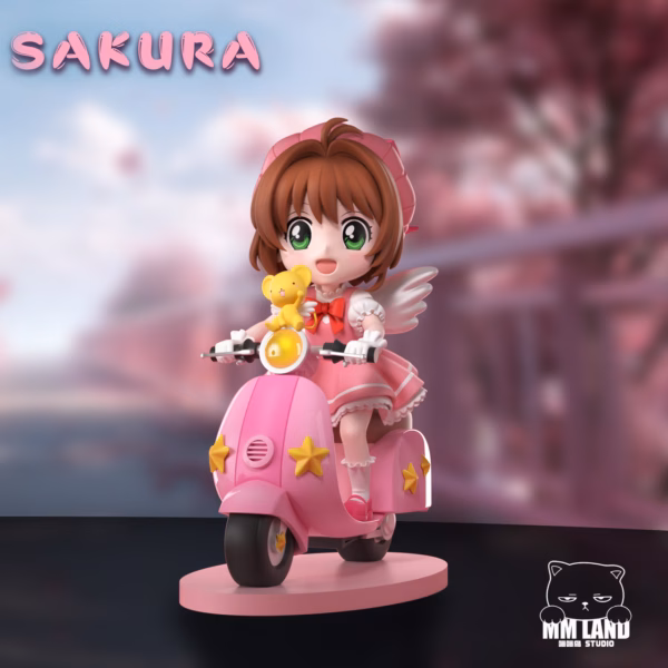 Cardcaptor Sakura MMLAND Studio Sakura Riding Motorcycle Resin Statue 1