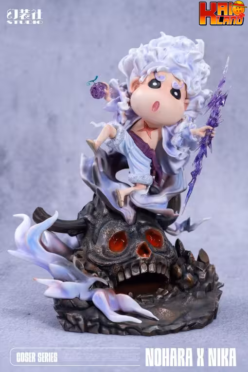 Crayon Shin Chan Huan Zhuang She Studio Shin Chan Cos Nika Luffy Resin Statue