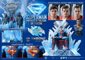 DC Prime 1 Studio Superman Fortress of Solitude on Throne Licensed Resin Statue