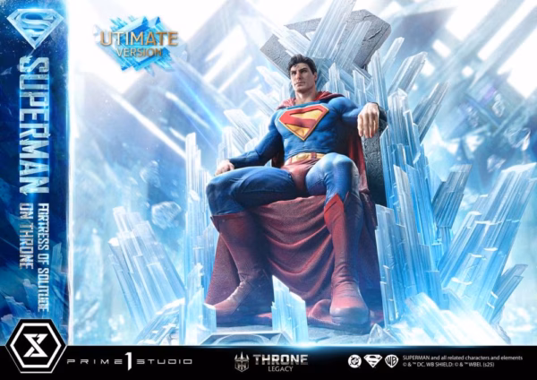 DC Prime 1 Studio Superman Fortress of Solitude on Throne Licensed Resin Statue 2