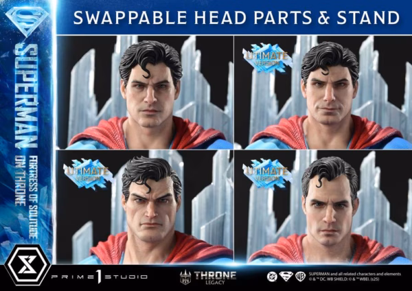 DC Prime 1 Studio Superman Fortress of Solitude on Throne Licensed Resin Statue 3