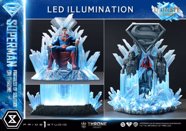 DC Prime 1 Studio Superman Fortress of Solitude on Throne Licensed Resin Statue 4