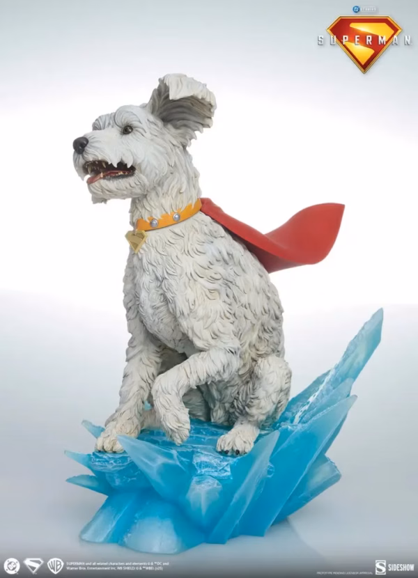 DC Sideshow Collectibles Superman X Krypto Resin Statue 3