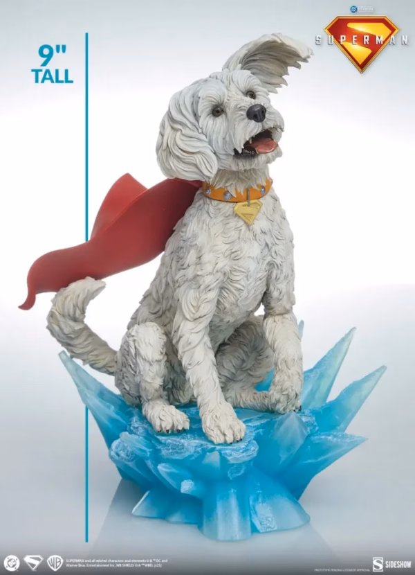 DC Sideshow Collectibles Superman X Krypto Resin Statue 5
