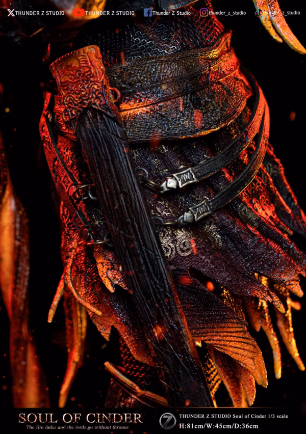 Dark Souls Thunder Z Studio Lord of Cinder Resin Statue 3