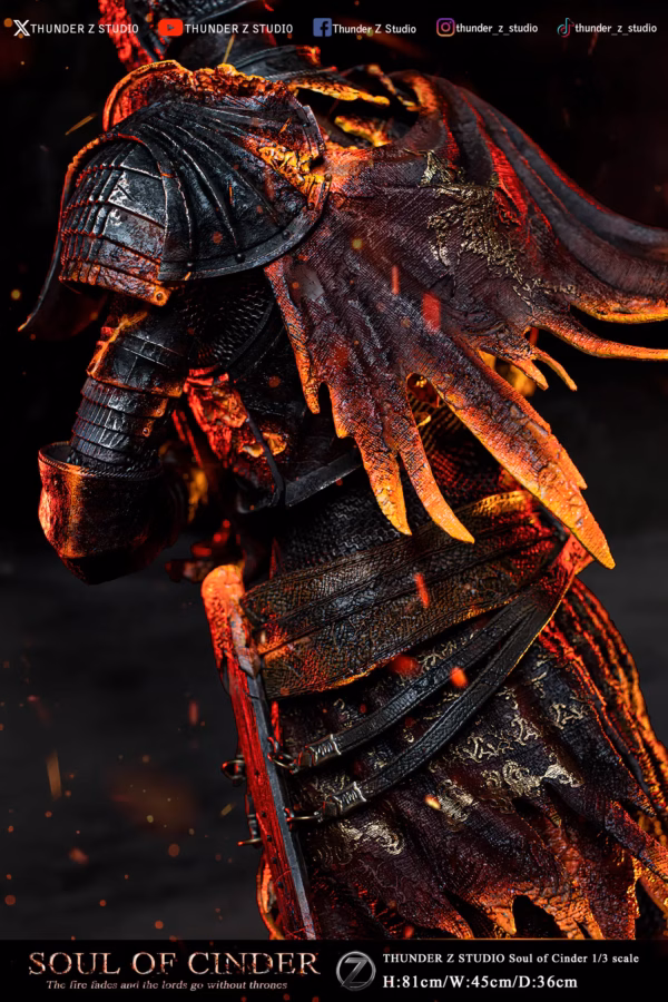 Dark Souls Thunder Z Studio Lord of Cinder Resin Statue 4