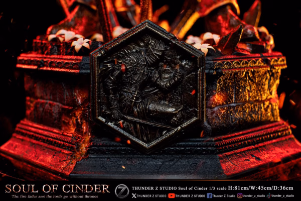 Dark Souls Thunder Z Studio Lord of Cinder Resin Statue 6