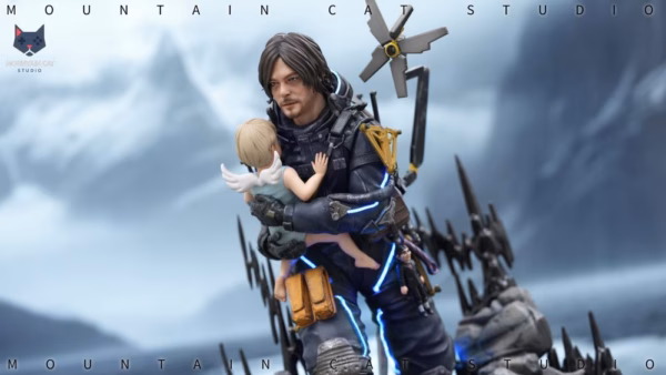 Death Stranding 2 Mountain Cat Studio On the Beach Sam x Lou Resin Statue 3