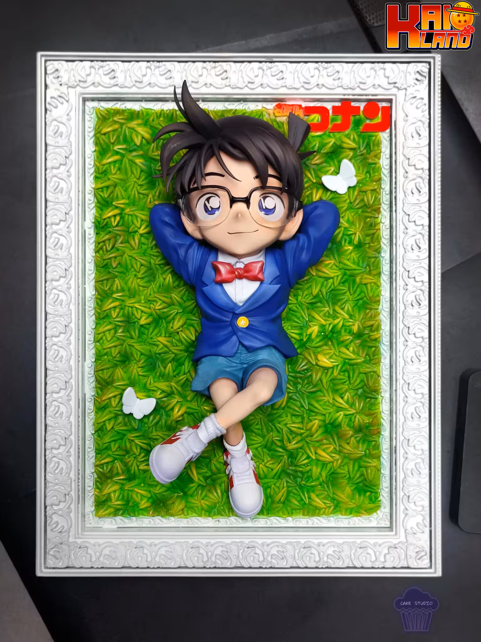 Detective Conan Cake Studio Blue Outfit Conan Resin Statue