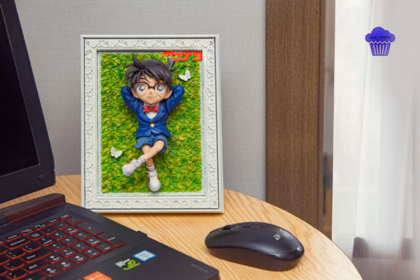 Detective Conan Cake Studio Blue Outfit Conan Resin Statue 4