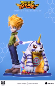 Digimon Butterfly Studio Matt x Gabumon Resin Statue