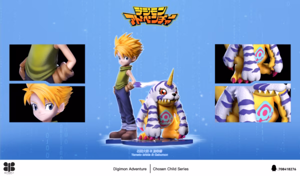 Digimon Butterfly Studio Matt x Gabumon Resin Statue 2