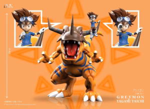 Digimon DMX Studio Greymon X Yagami Taichi Resin Statue