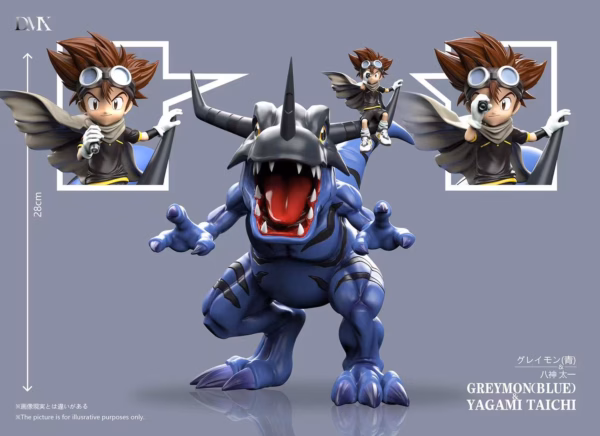 Digimon DMX Studio Greymon X Yagami Taichi Resin Statue 4