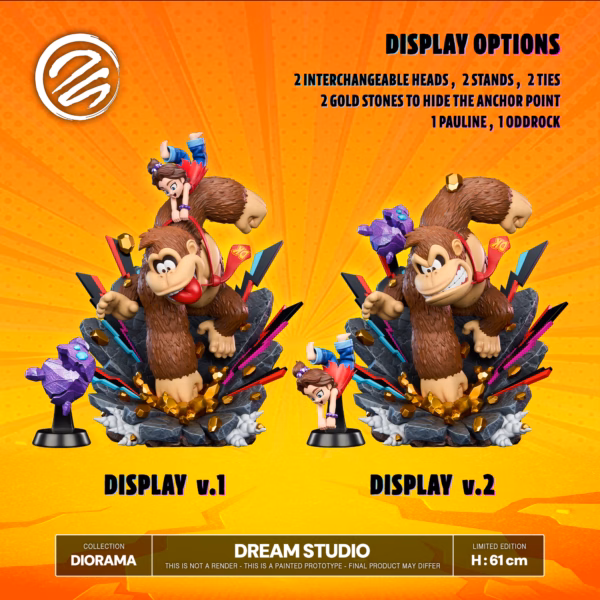 Donkey Kong Dream Studio Donkey Kong Bananza Resin Statue 0
