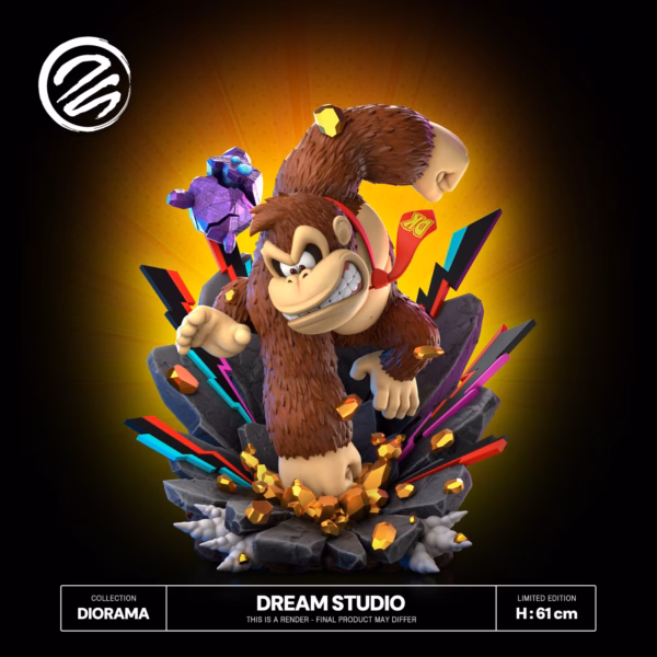 Donkey Kong Dream Studio Donkey Kong Bananza Resin Statue 6