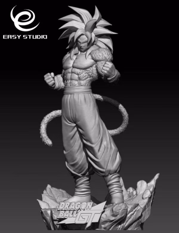 Dragon Ball Easy Studio SSJ4 Goku Resin Statue 4