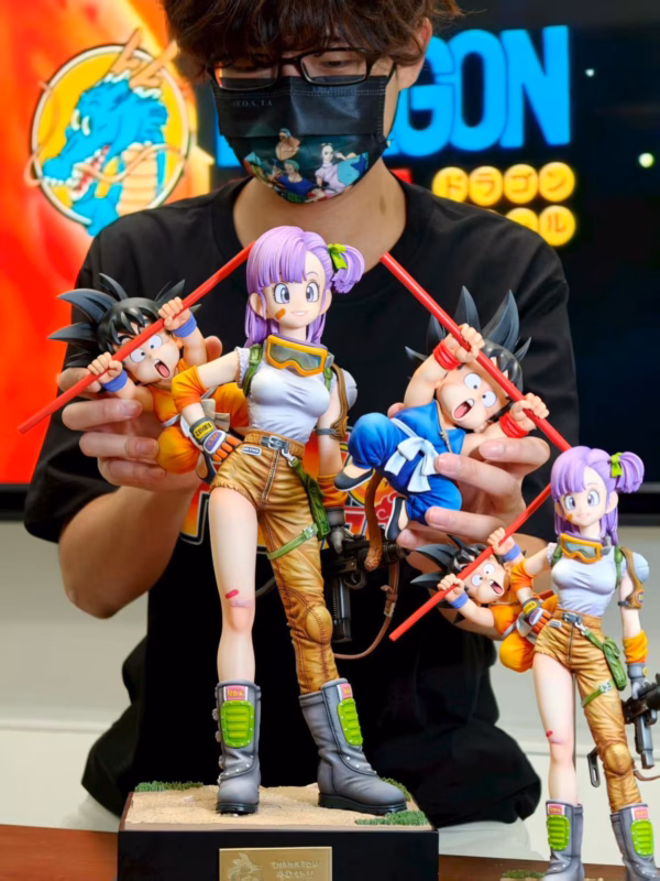Dragon Ball Infinite Studio Bulma x Kid Goku Resin Statue 11