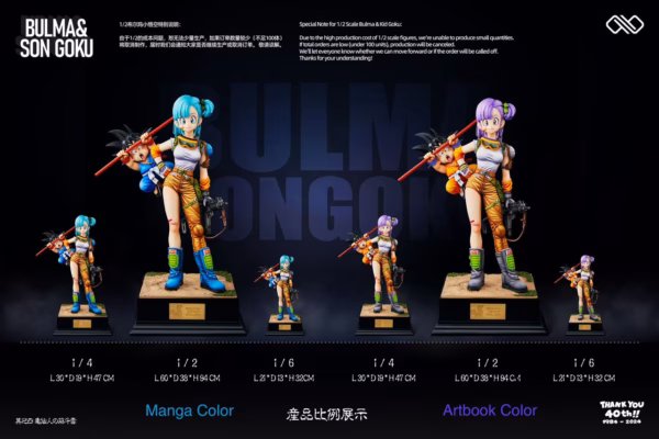 Dragon Ball Infinite Studio Bulma x Kid Goku Resin Statue 3