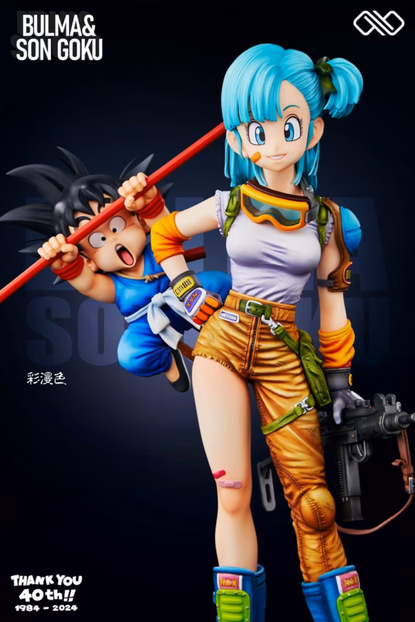 Dragon Ball Infinite Studio Bulma x Kid Goku Resin Statue 5