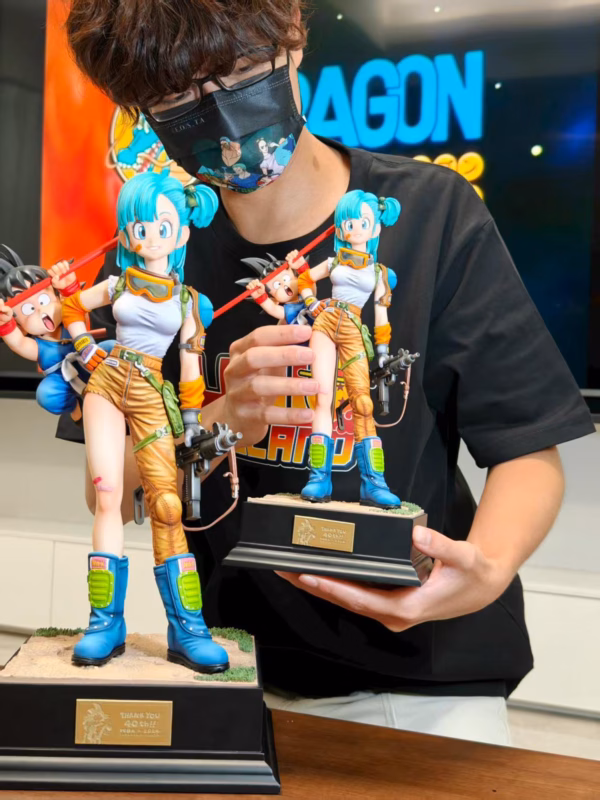 Dragon Ball Infinite Studio Bulma x Kid Goku Resin Statue 7 1