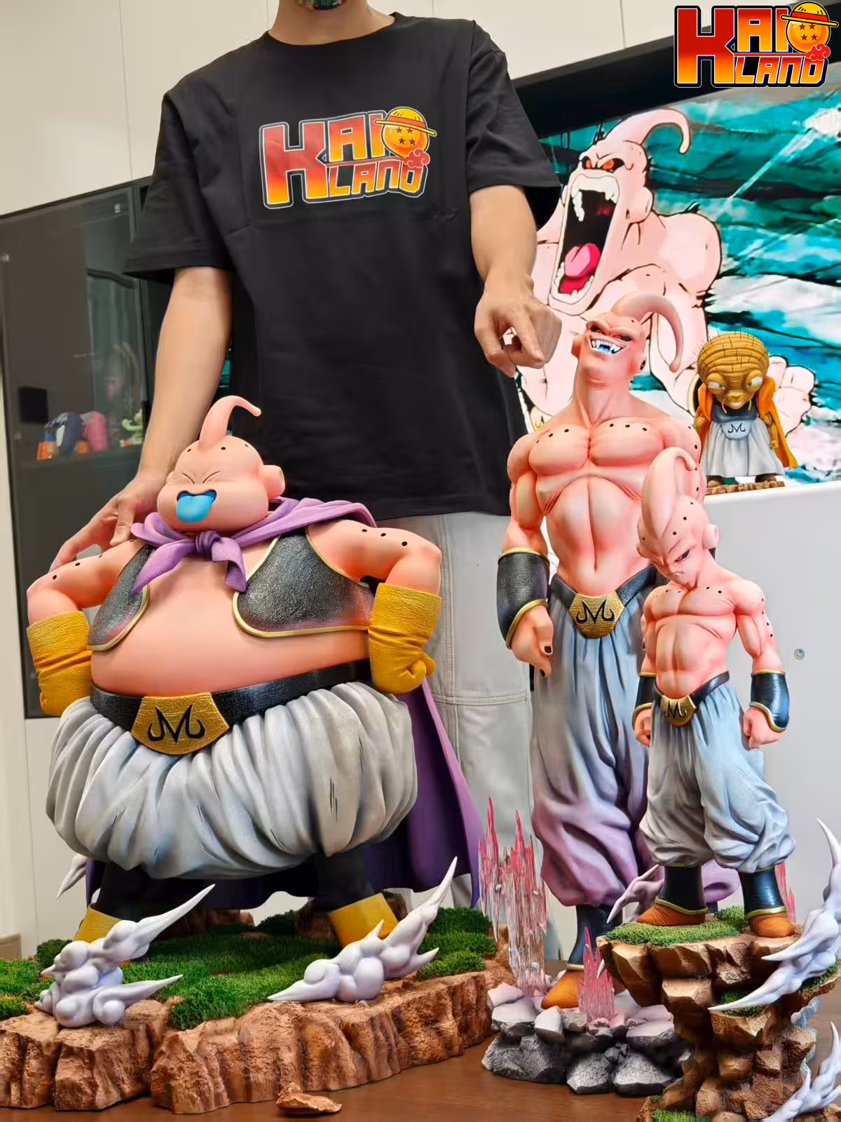 Dragon Ball Infinite Studio Fat Buu x Kid Buu Resin Statue