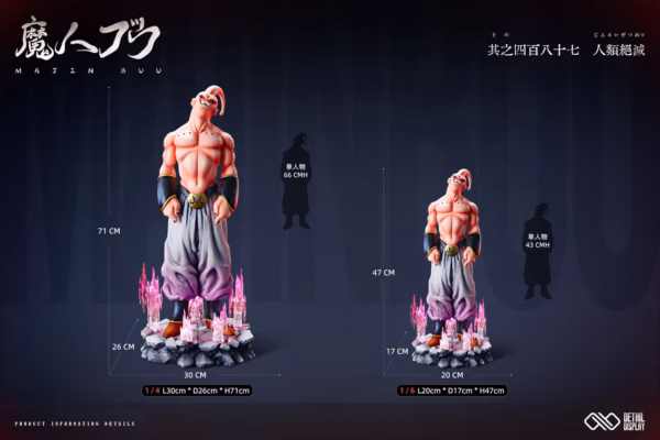 Dragon Ball Infinite Studio Fat Buu x Kid Buu Resin Statue 999