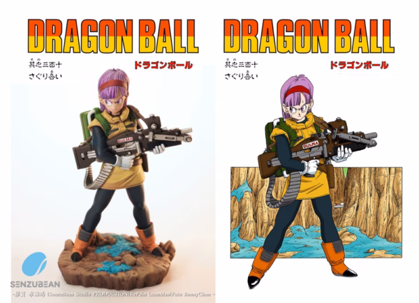 Dragon Ball Senzubean Studio Armored Bulma Resin Statue 2