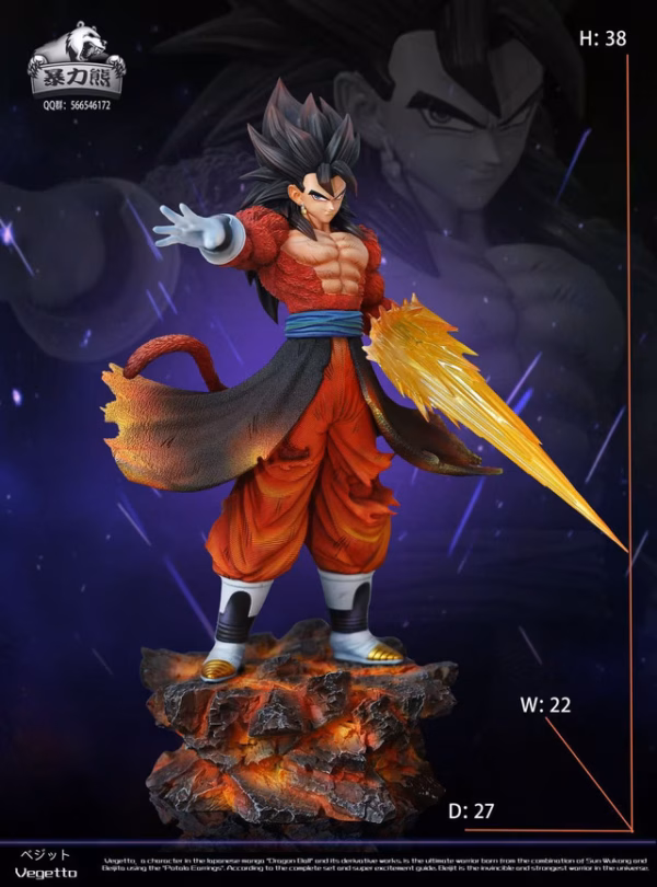 Dragon Ball Violent Bear Studio SS4 Vegito Resin Statue 2
