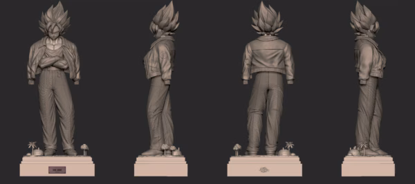 Dragon Ball Wish Studio Casual Wear Son Goku Resin Statue 5