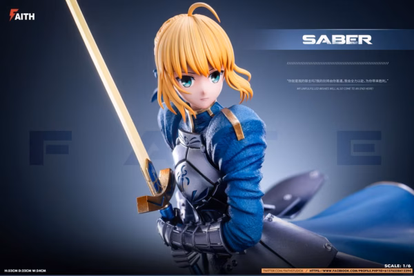 Fate Stay Night Faith Studio Saber Resin Statue 3