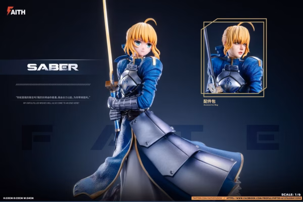 Fate Stay Night Faith Studio Saber Resin Statue 4