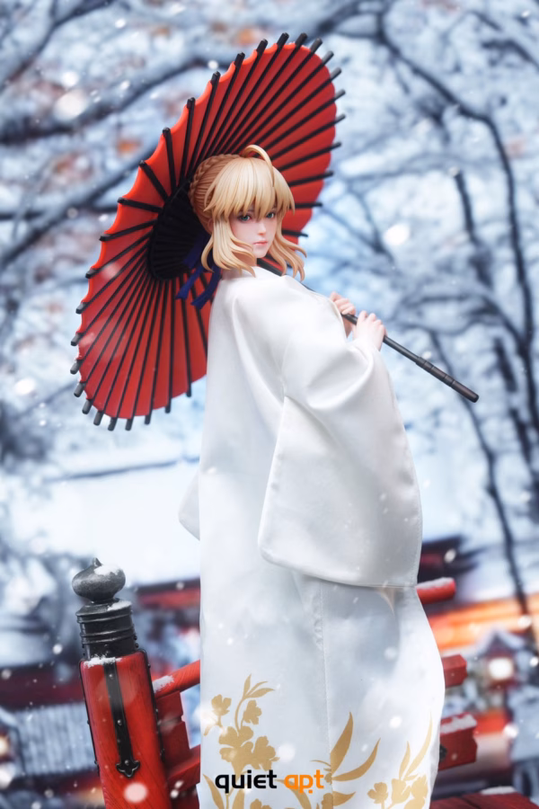Fate Stay Night QuietArt Studio Kimono Saber Resin Statue 2